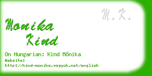 monika kind business card